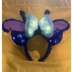 NWOT Handmade Disney Stitch Experiment 626 Light Up Fuzzy Ears Headband